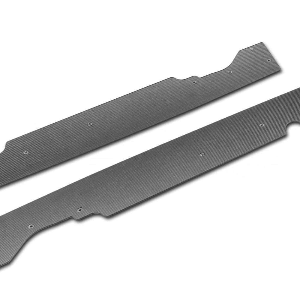 Carbon Polyweave Side Splitter Kit for C8 Chevrolet Corvette Stingray by Verus Engineering