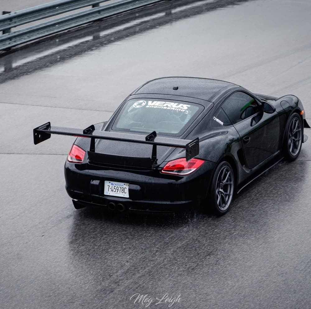 V1X Rear Wing Kit with Carbon Spoiler for 987 Porsche Cayman by Verus Engineering